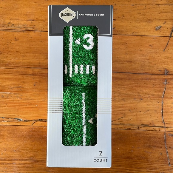 DASHING | CAN KOOZIE ASTROTURF DESIGN - 2 COUNT - Drinking is TURF-RIFIC! - Picture 1 of 10